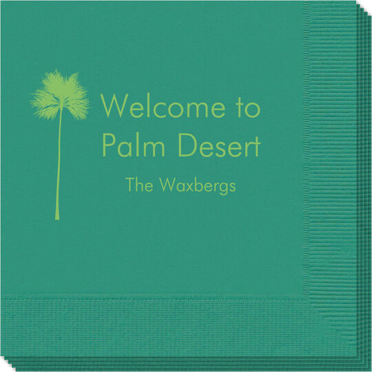 Palm Tree Silhouette Napkins